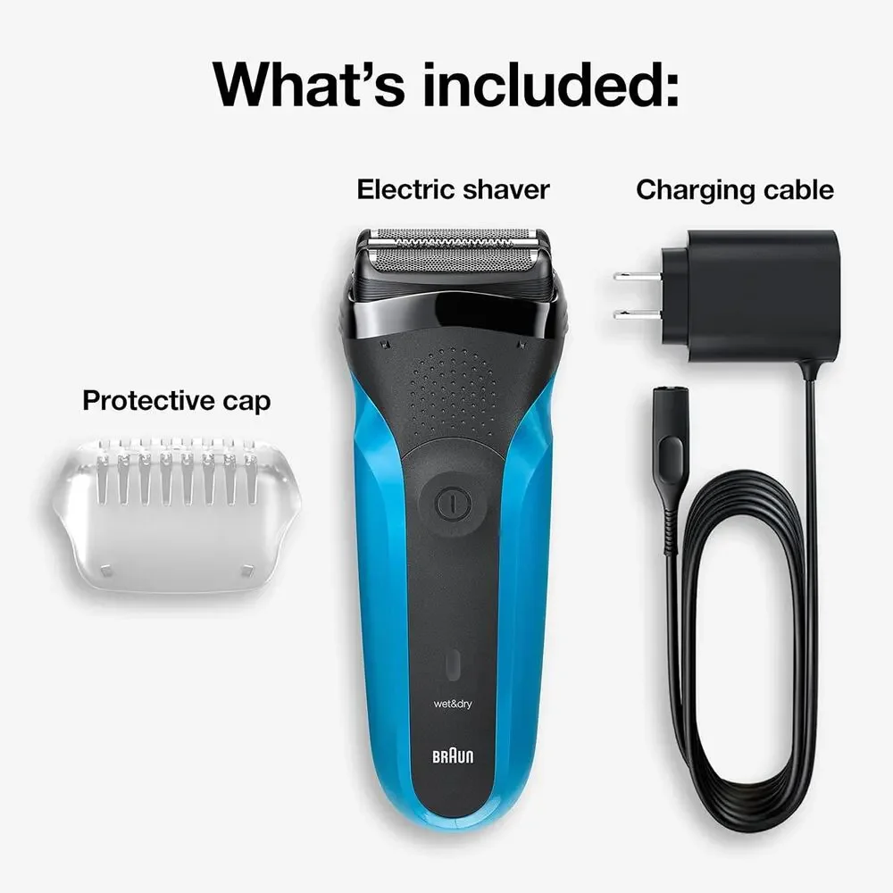 Open box Braun Series 3 310s Wet & Dry Electric Shaver for Men/Rechargeable